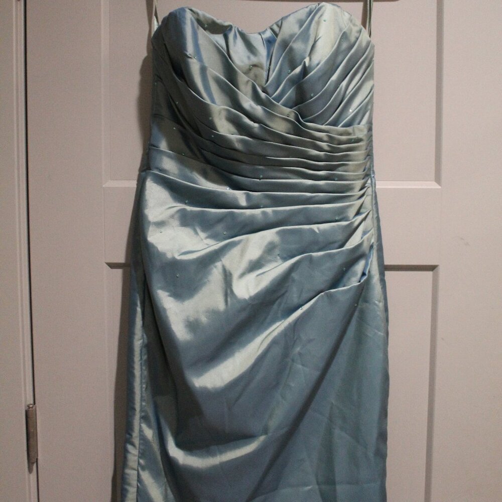 Mori Lee by Madeline Gardener Blue Grass Customized Rhinestone Formal Dress